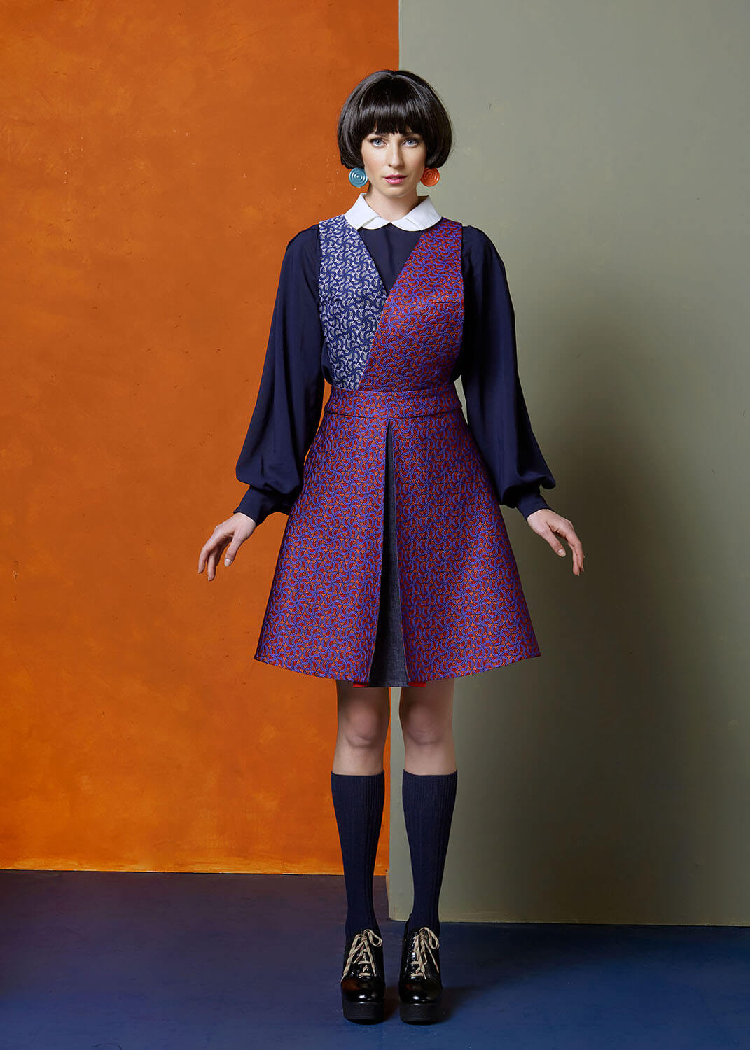 slim fit dress slacks Basics Pinafore Dress main image 1